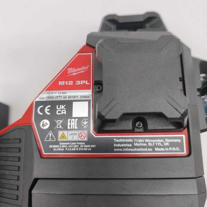 Laser Milwaukee M12 3Pl-0C Wiązka zielona 360