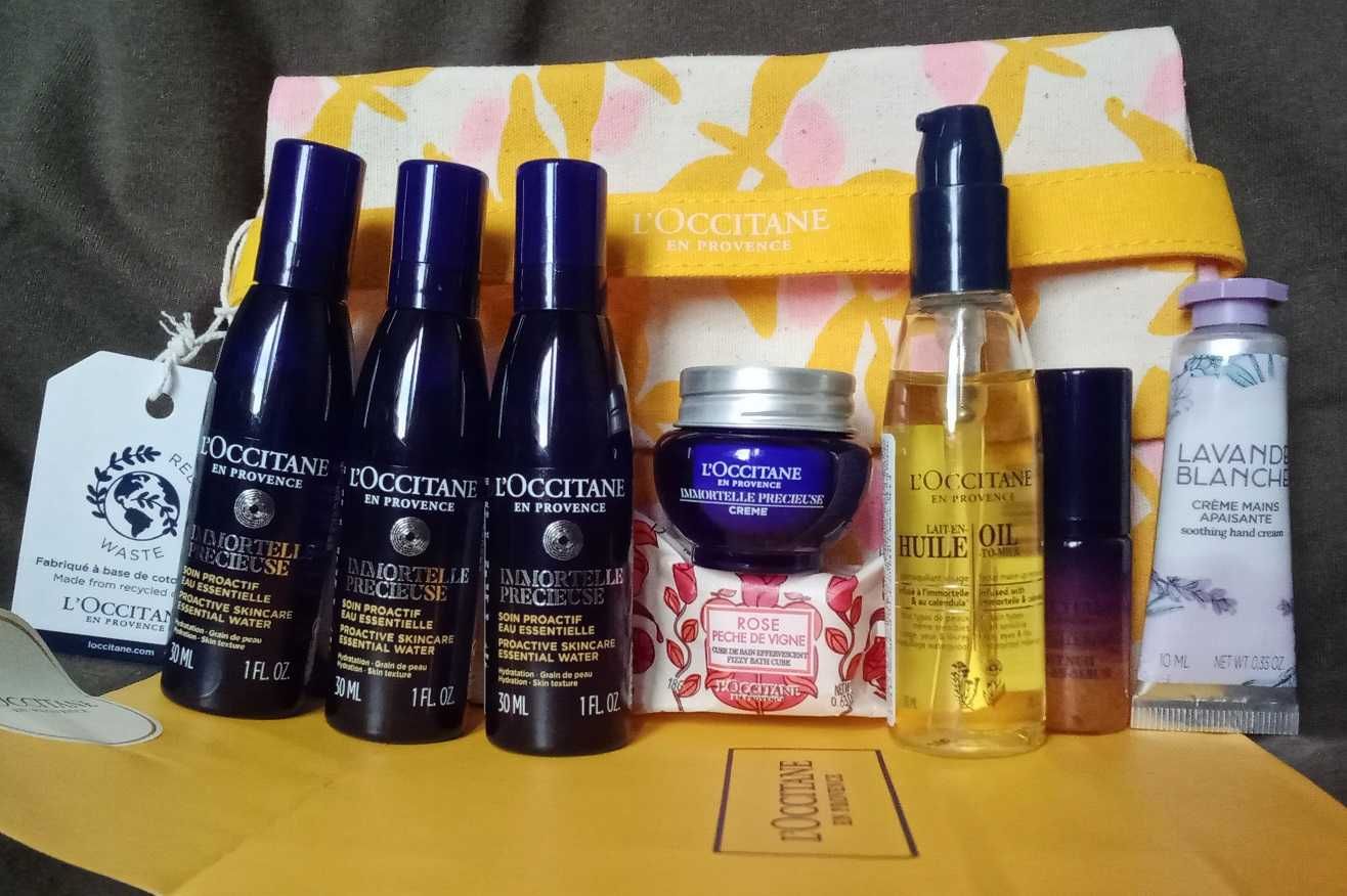 До 07.26. від 70грн. L'occitane immortelle. Крем. тонік, косметичка...