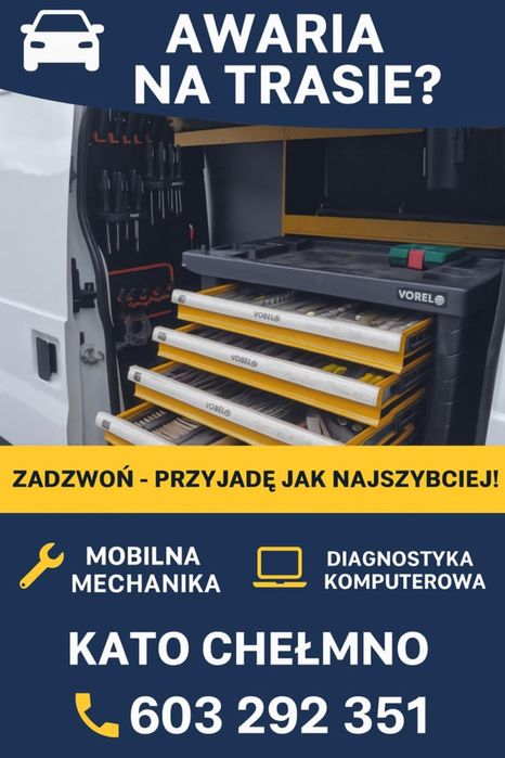 Mobilne odpalanie/Auta osobowe dostawcze/Mobilny mechanik/Komputer Dia