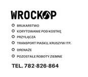 Wynajem Usługi koparką Mecalac przyłącza brukarstwo drogi dojazdowe