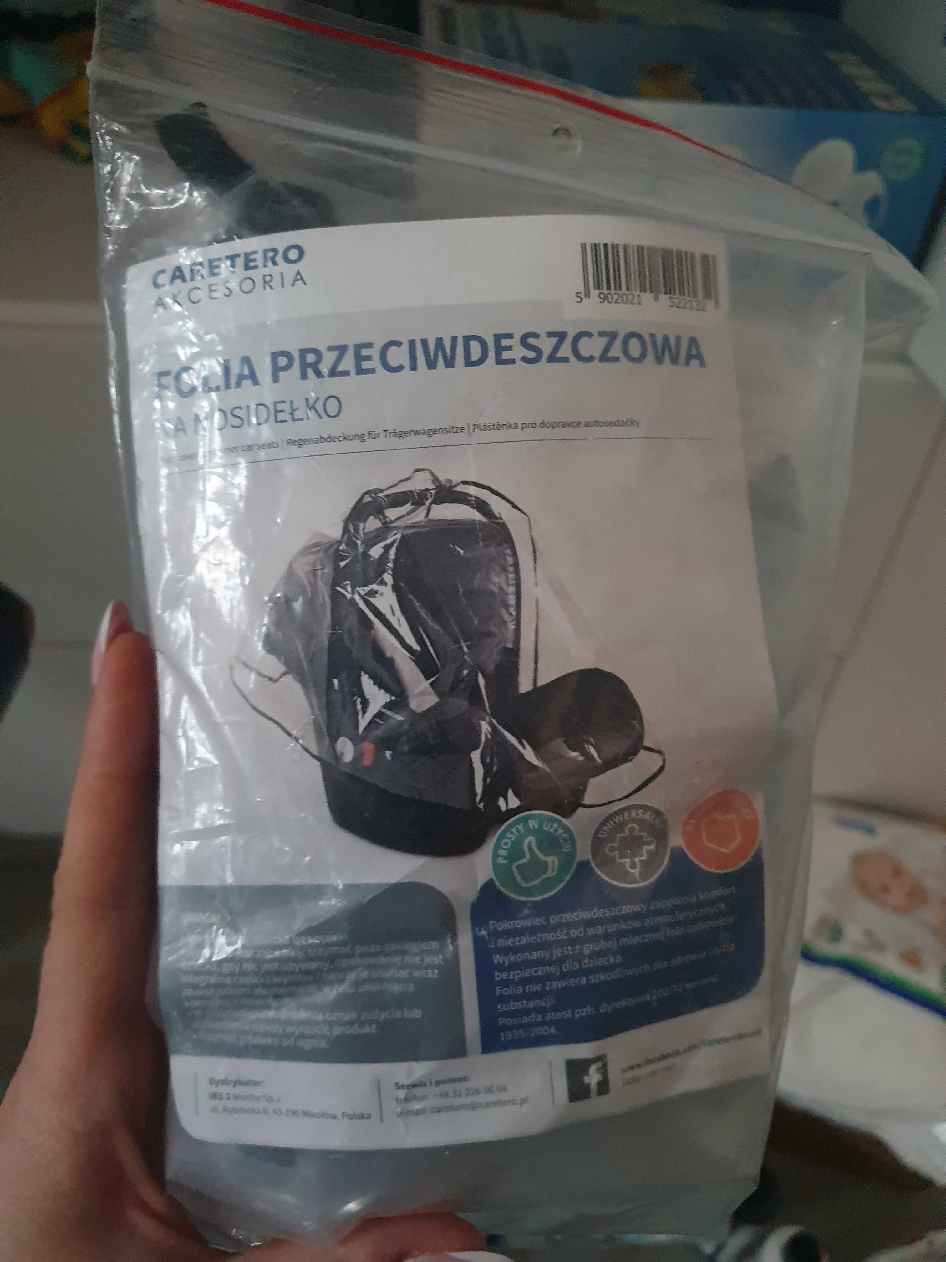 Folia przeciwdeszczowa do fotelika nosidelka