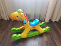Детская лошадка качалка Fisher price