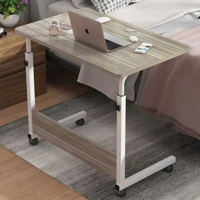 Мобільний столик для ноутбука 80×40 см прикроватный стол для завтрака