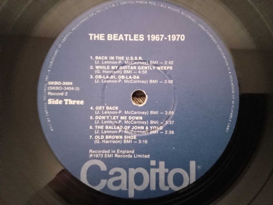Виниловый альбом The Beatles 1967-1970  (Made in USA)