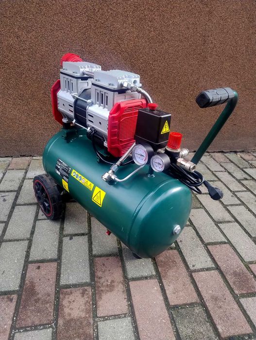 Kompresor 24 l 10 barów bardzo cihy 2 tłokowy PARKSIDE PASKO 2410 A1