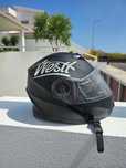 Westt Torque X Capacete modular completo com viseira dupla XL (61cm)
