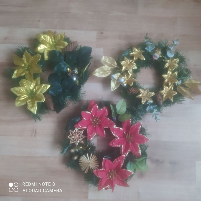 Zestaw trzech wianków świątecznych!