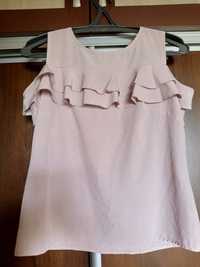 Блузка рожева в цятку (дрібний горошок)