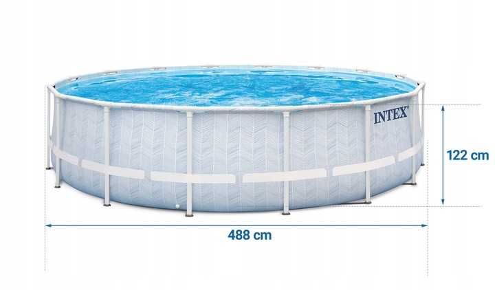 Basen ogrodowy stelażowy 488 x 122 cm 18w1 Intex 26746