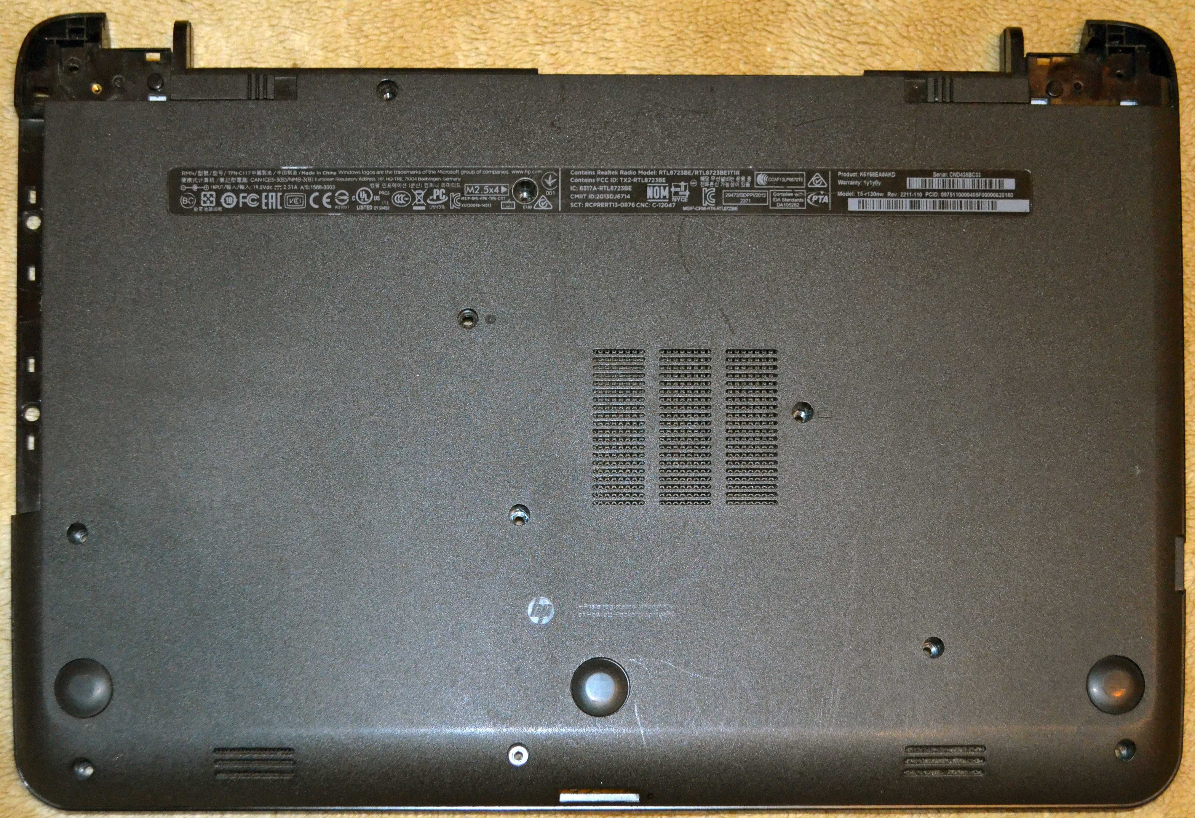Ноутбук HP 250 G3, 255/256 G3 (HP 15-G, 15-R, 15-T, 15-H) по запчастям