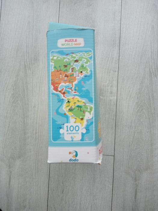 Puzzle świat 100 elementów