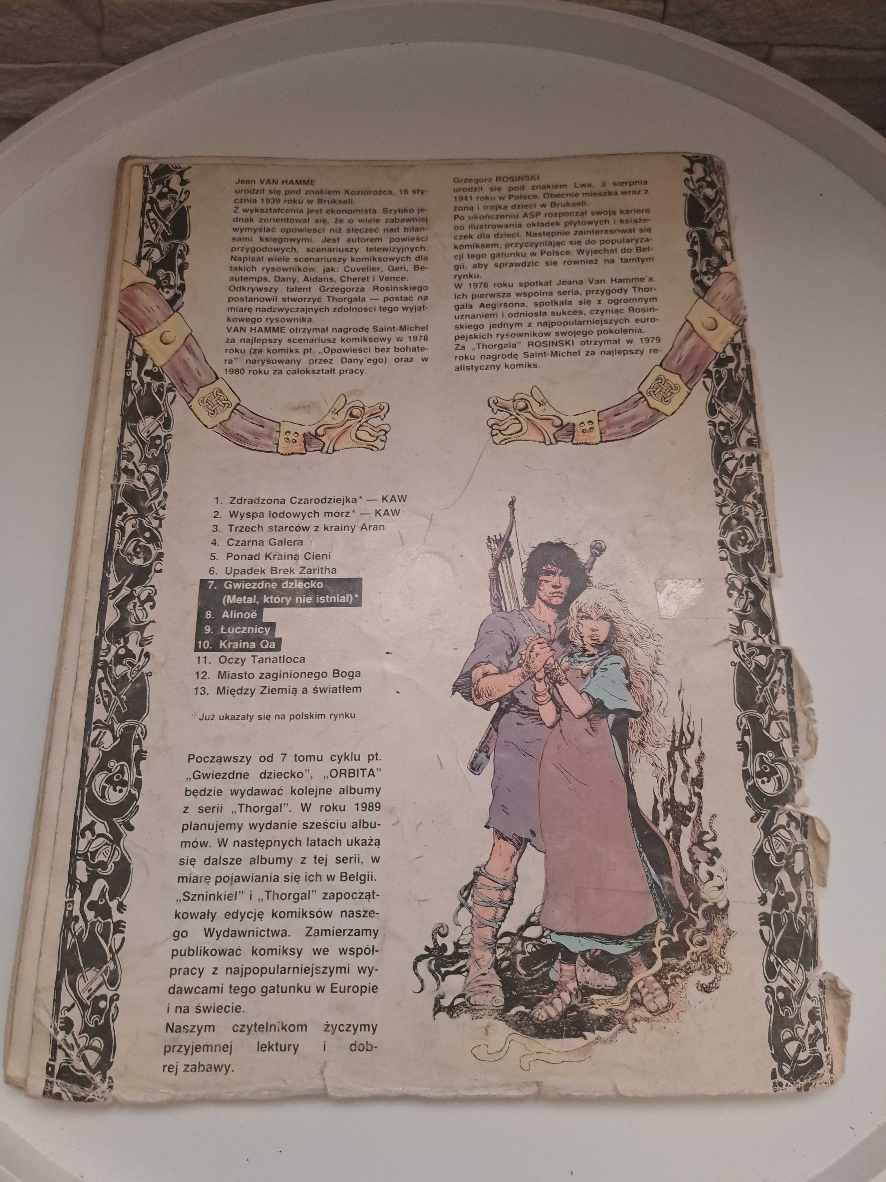 Thorgal kraina QA komiks wydanie I rok 1989