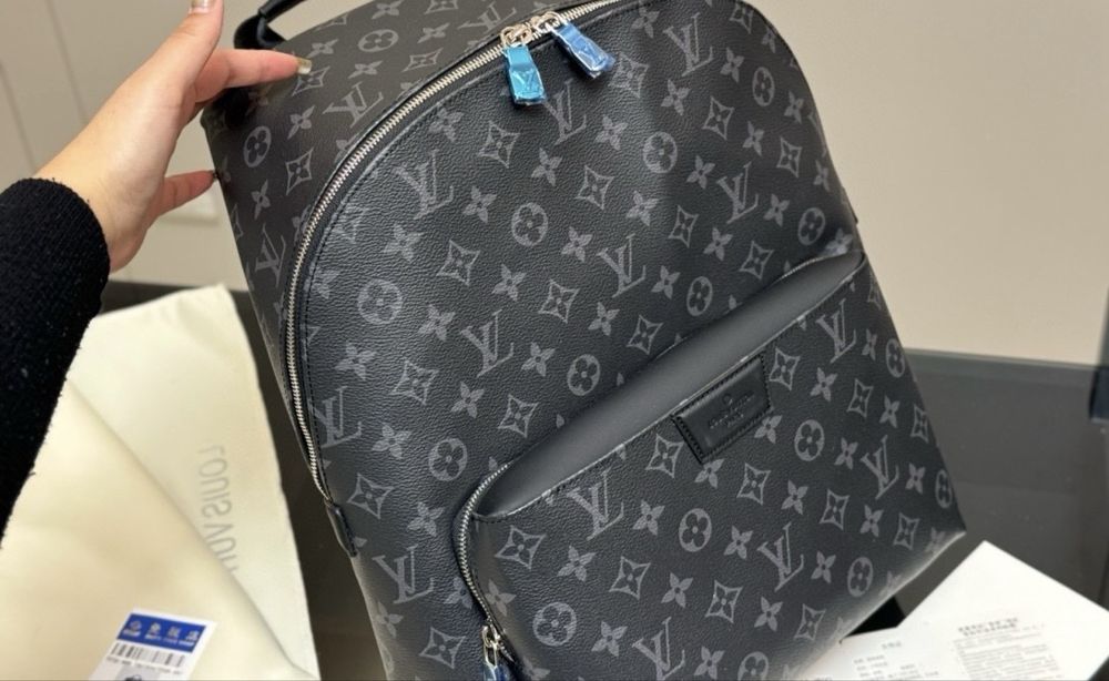Рюкзак мужской LV Louis Vuitton Discovery Monogram Eclipse Луи Виттон