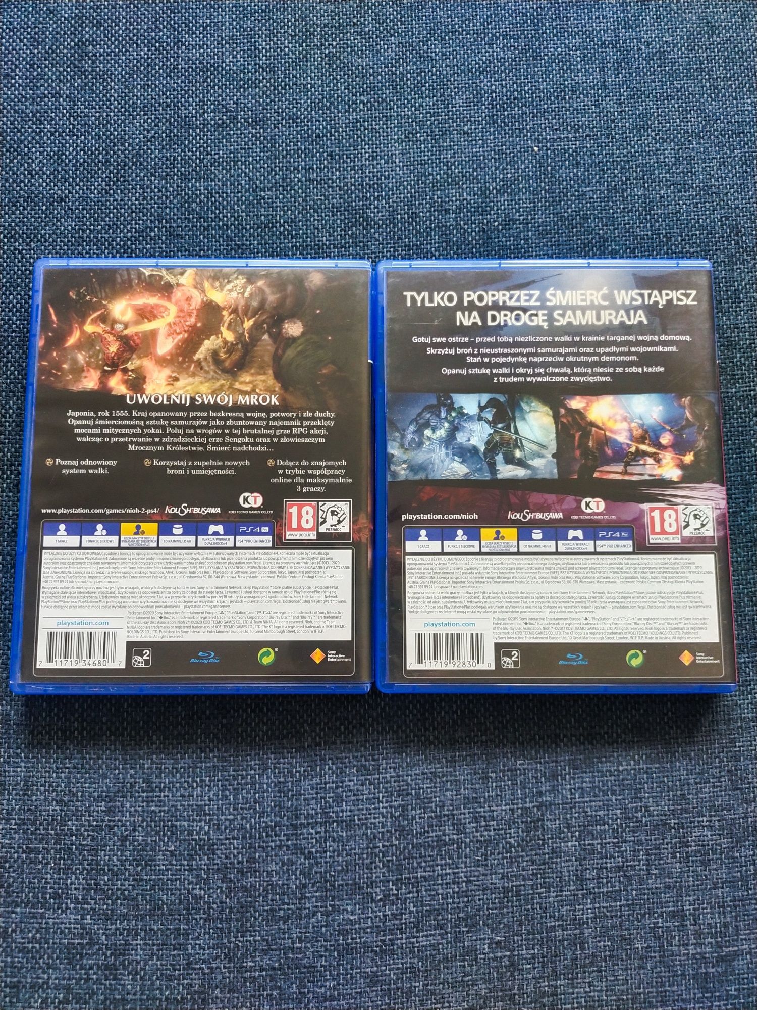 Gry Nioh 1 i 2 na PS 4