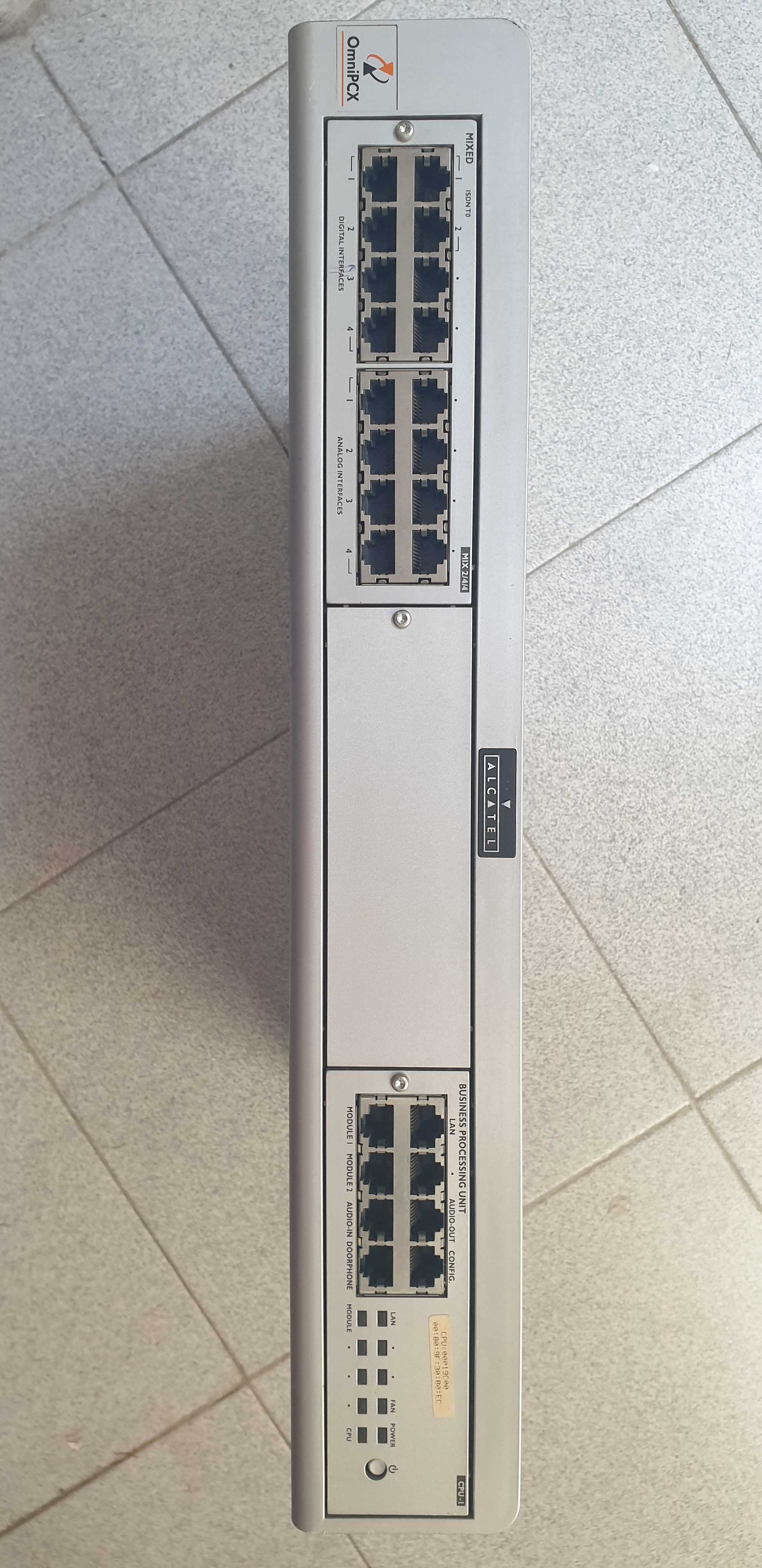 Central telefónica com acessos RDIS