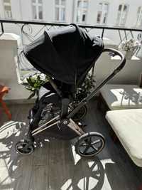 Cybex Priam deep black, rama rose gold