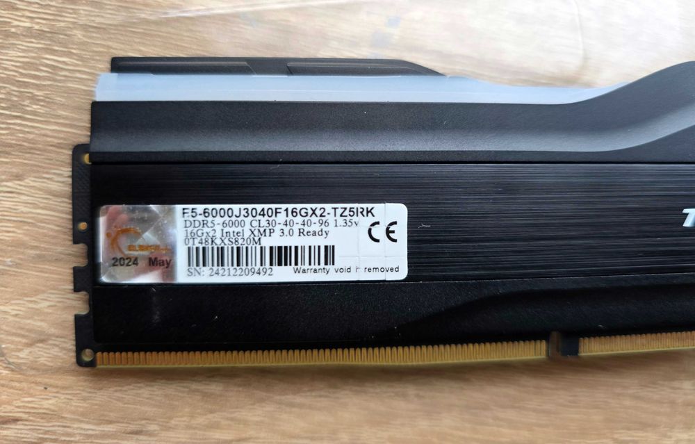 G.Skill 32 GB (2x16GB) DDR5 6000 MHz Trident Z5 Neo RGB