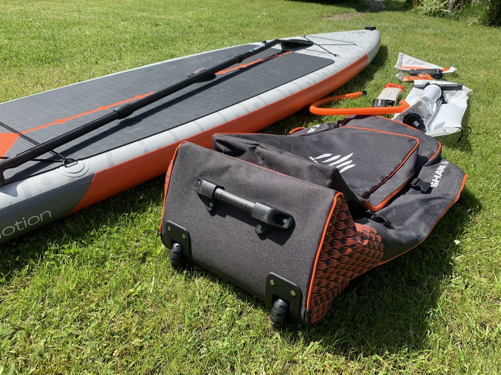 NOWA 2024r deska SUP 12,6 TOURING wiosło carbon 25PSI SHARK