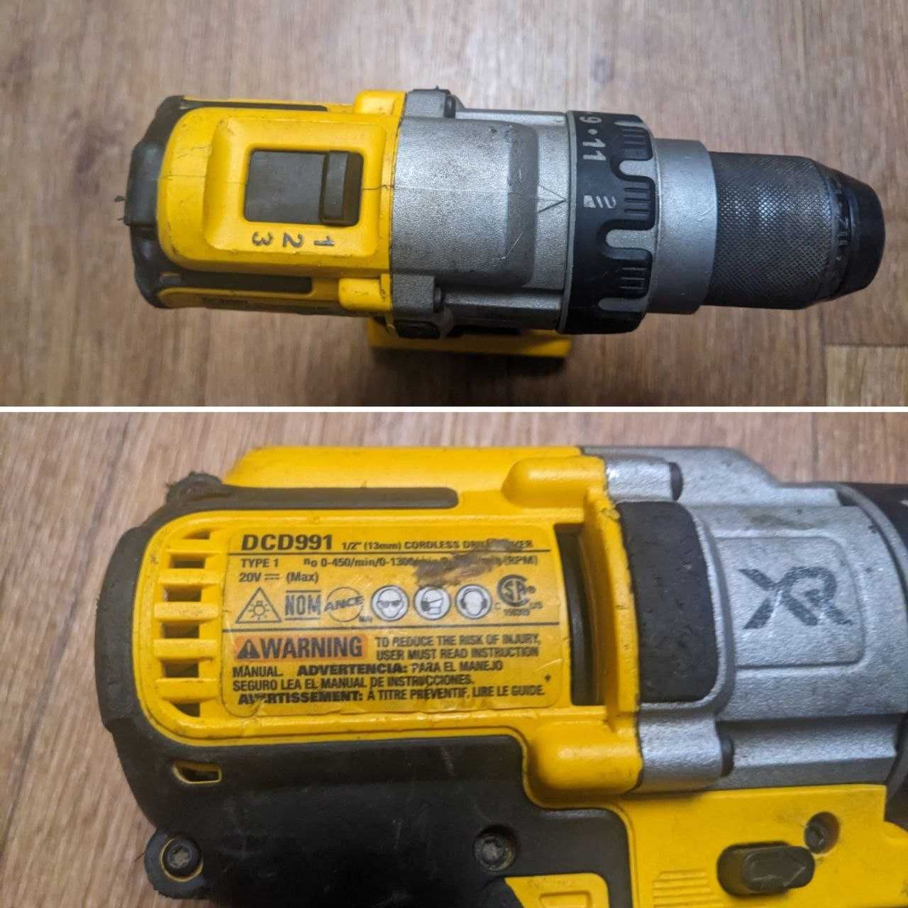 Аккумуляторная бесщеточная дрель-шуруповерт Dewalt DCD991 20V
