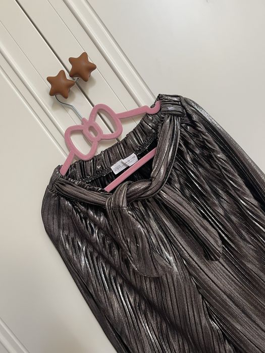 Piekne spodnie szerokie wide leg plisowane Zara