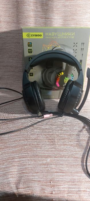 Навушники  Cyboo З RGB підсвіткою