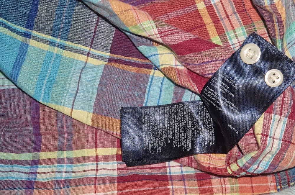 Tommy Hilfiger koszula kratka męska modna roz S