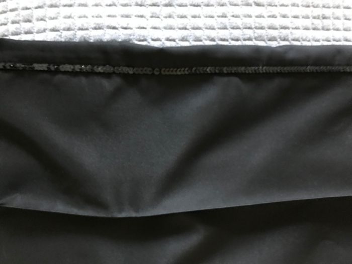 MAX&CO Couture Calças pretas ligeiramente brilhantes tam 40