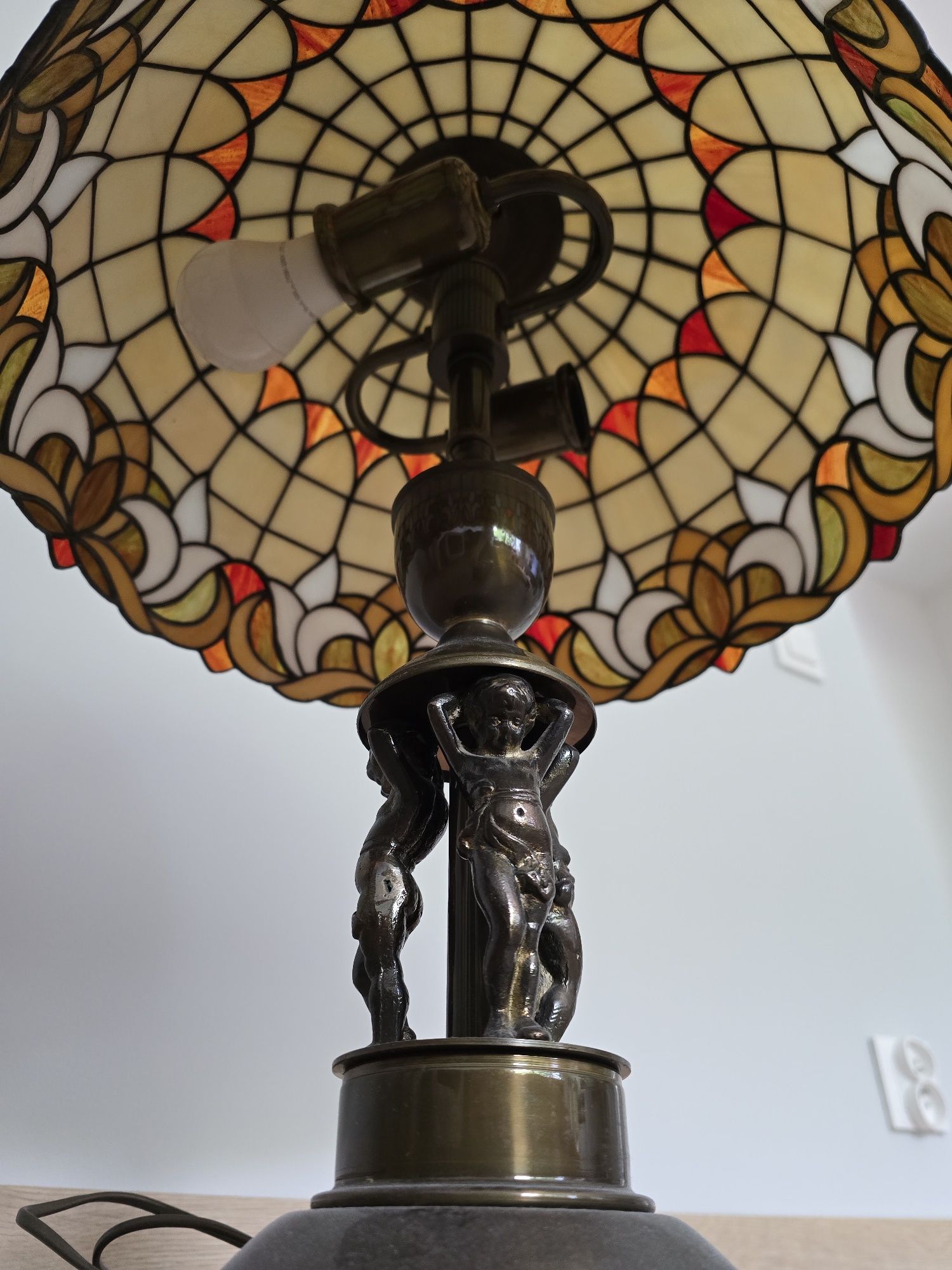 lampa witrażowa art deco