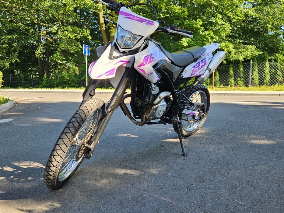 Yamaha wr 125 a1 b1 Leo Vince Zadbana Biała Idelana