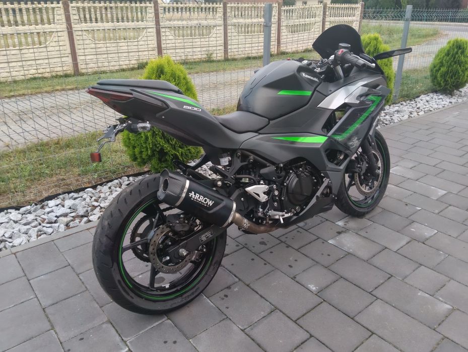 Kawasaki ninja 500 Arrow nówka niski przebieg a2 2024 transport