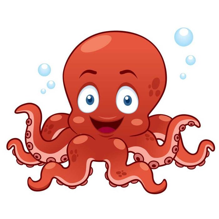 Malowanie po numerach dla dzieci Ośmiornica 18x24