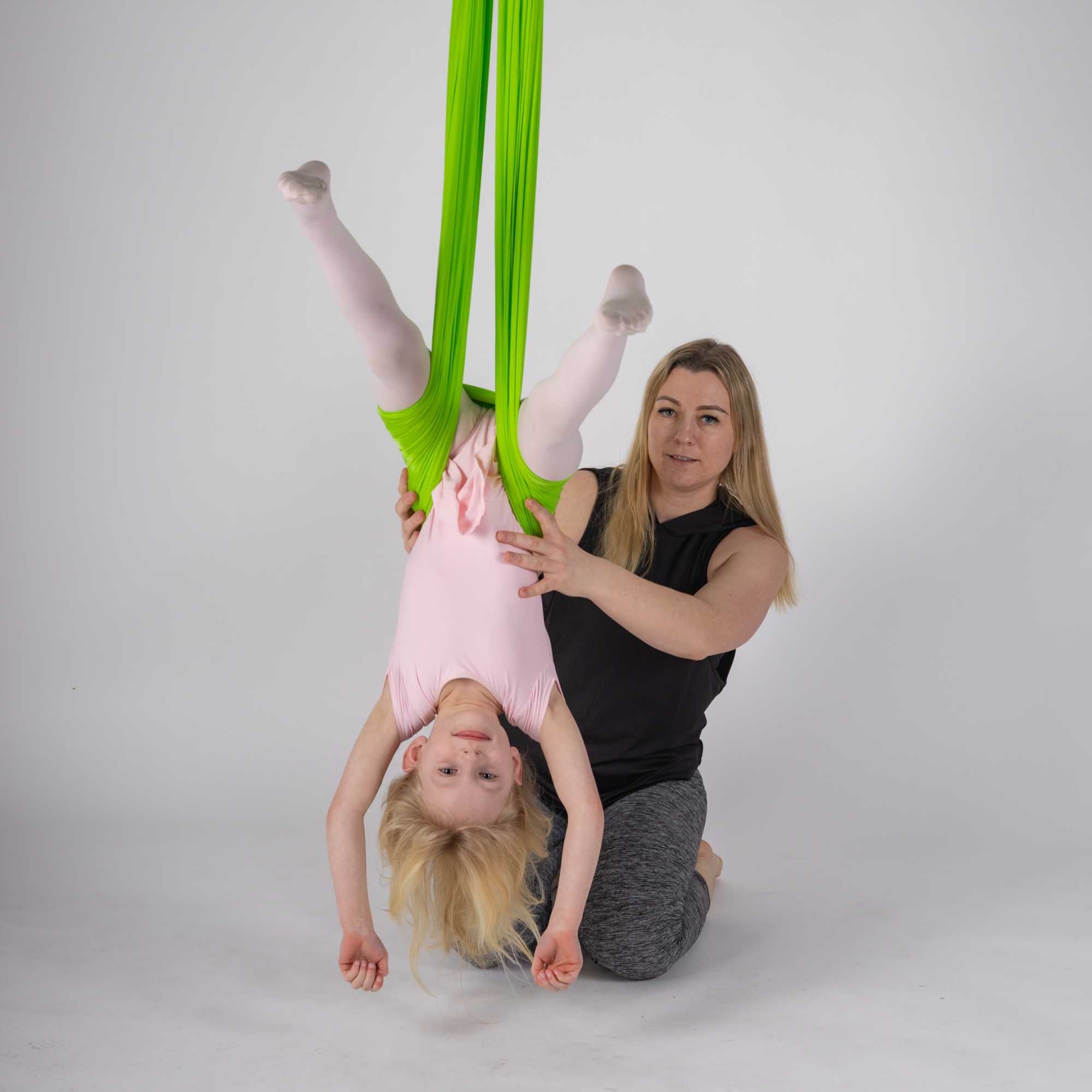 Profesjonalny hamak do jogi aerial, kolory, szeroki 280 cm, długość 5m