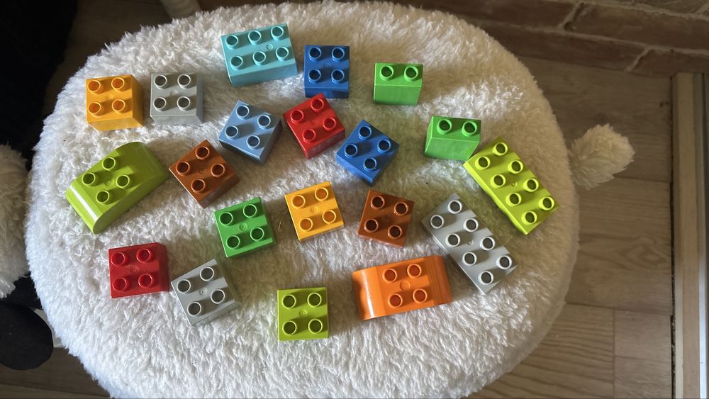 Lego Duplo лего дупло потяг з цифрами + кубики