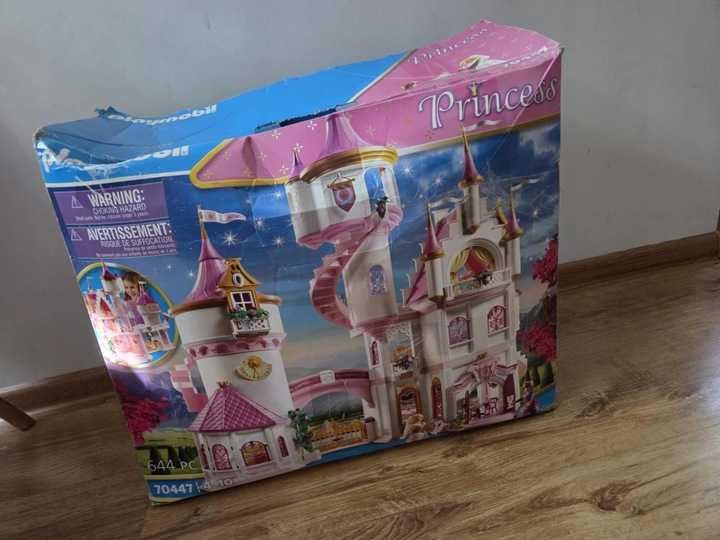 Playmobil Princess 70447 duży zamek księżniczek pałac uszkodzone opako