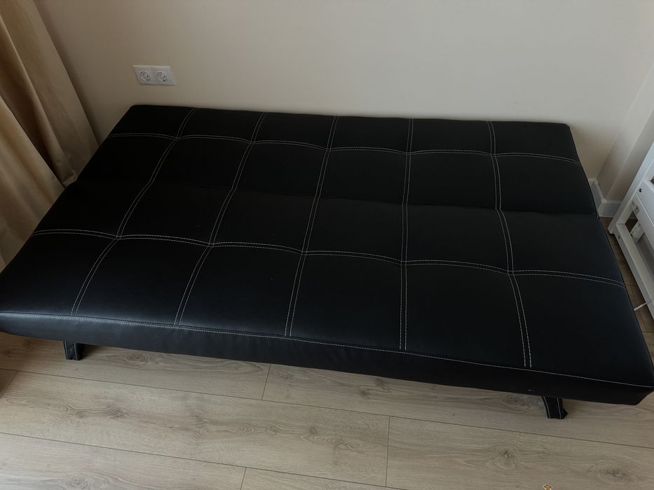 Диван чорний розкладний jysk юск