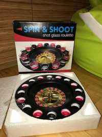 Ruletka Gra alkoholowa w stylu kasyna- Spin & Shoot Sht Glass Roulette