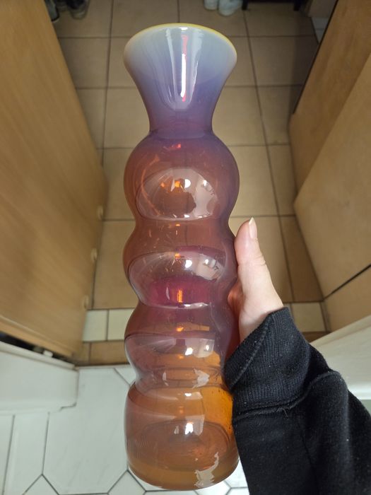 Bałwanek szkło PRL Krawczyka Horbowy Huta Sudety