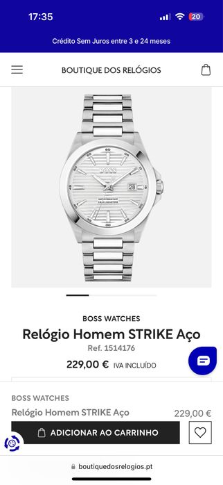 Relógio HUGO BOSS - Como novo com garantia
