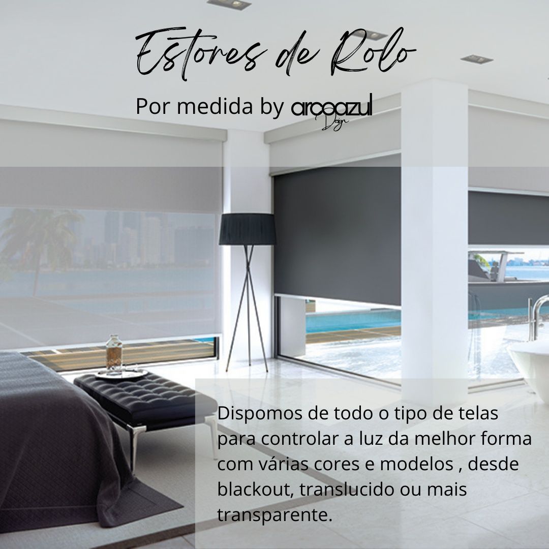 Estores de Rolo Eletricos por medida By Arcoazul