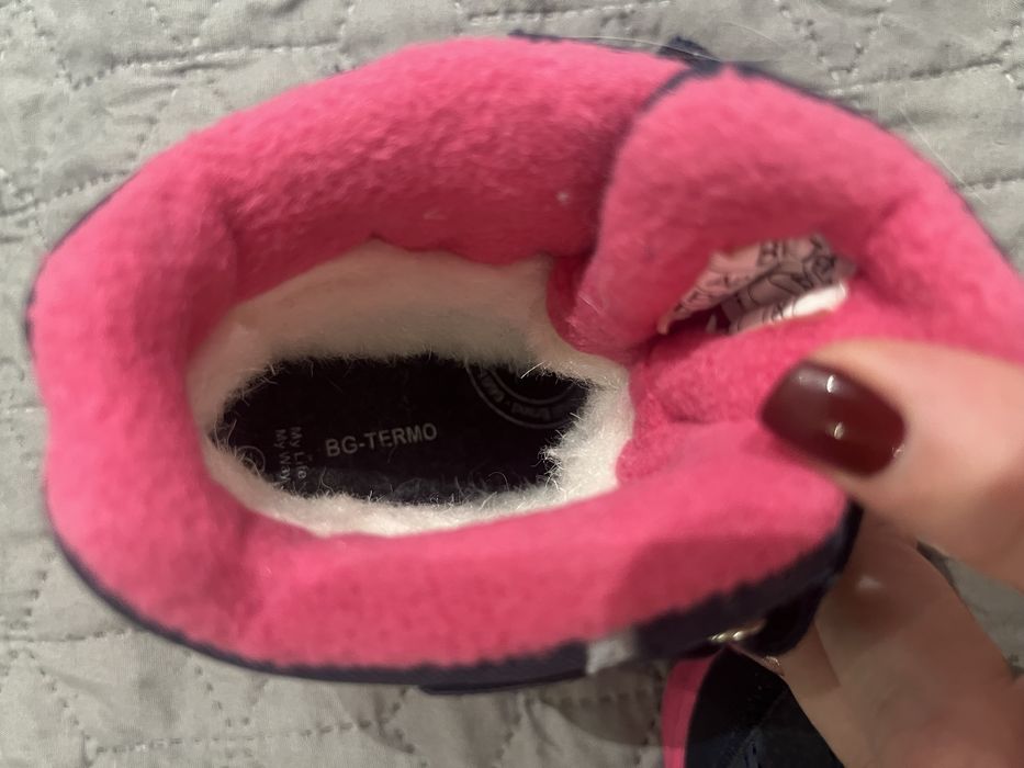 Термо ботинки детские зимние новые размер 22, 14,5 см стелька