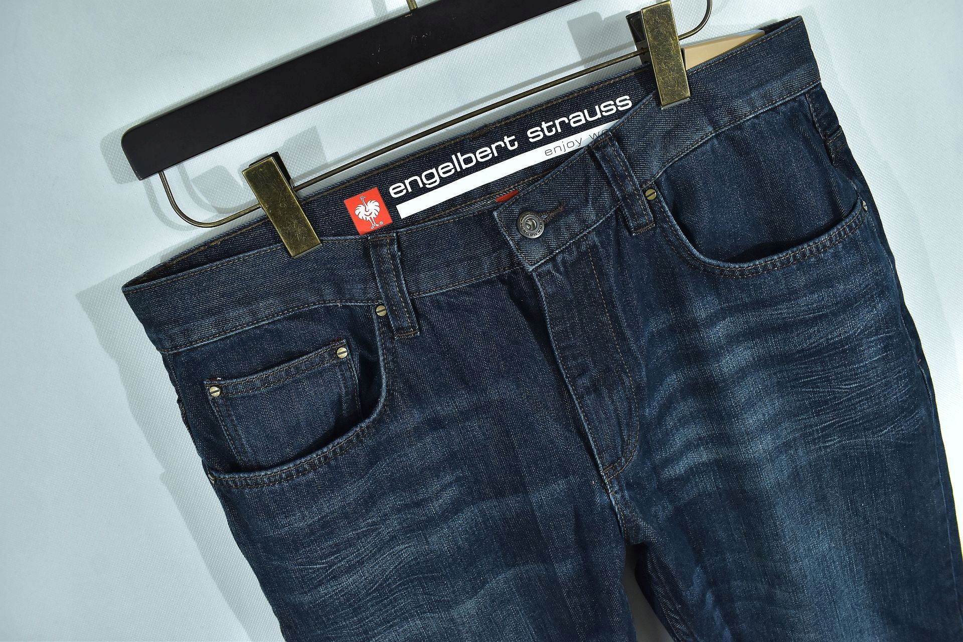 Engelbert Strauss 5 Pocket Męskie Spodnie Jeansowe W36 L32 Nowe 52