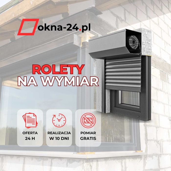 Roleta 100 cm x 100 cm / RAL 7016 Antracyt - Rolety adaptacyjne