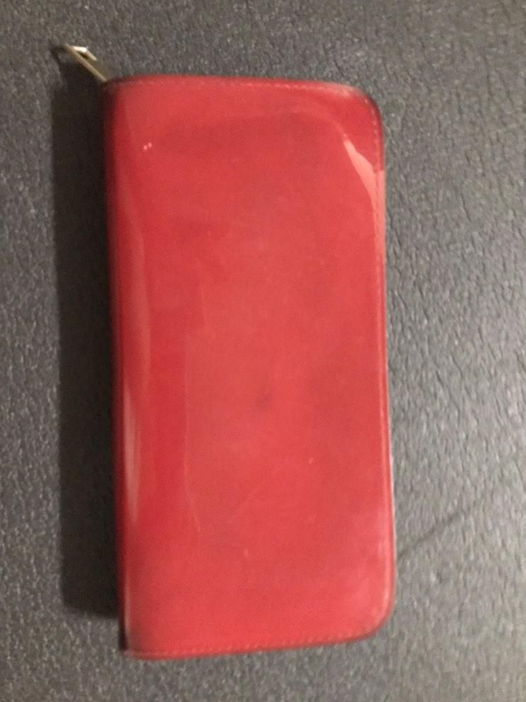 Porta moedas Vermelho brilhante