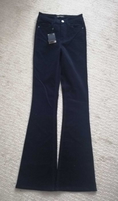 Massimo Dutti  spodnie z mikrosztruksu granatowe r.34 nowe