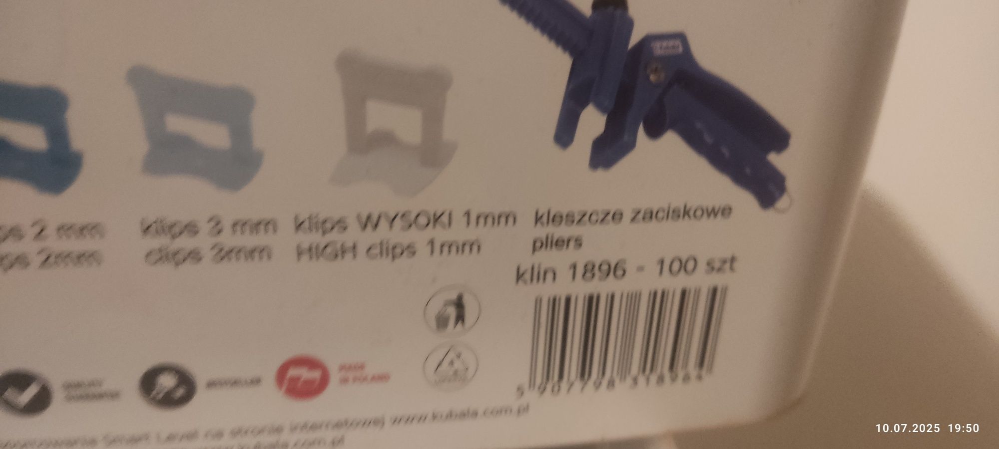 Kliny kabula 100szt opakowanie
