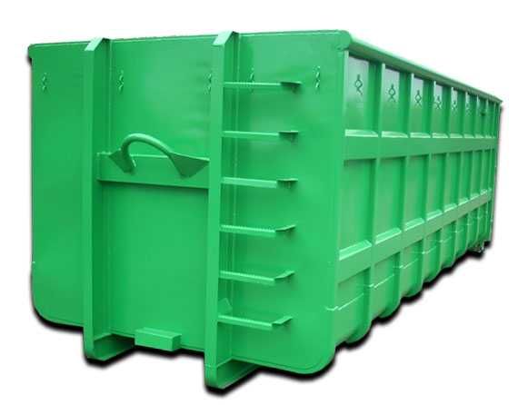 Kontener wywóz gruzu śmieci odpadów papy mebli wełny gabarytów