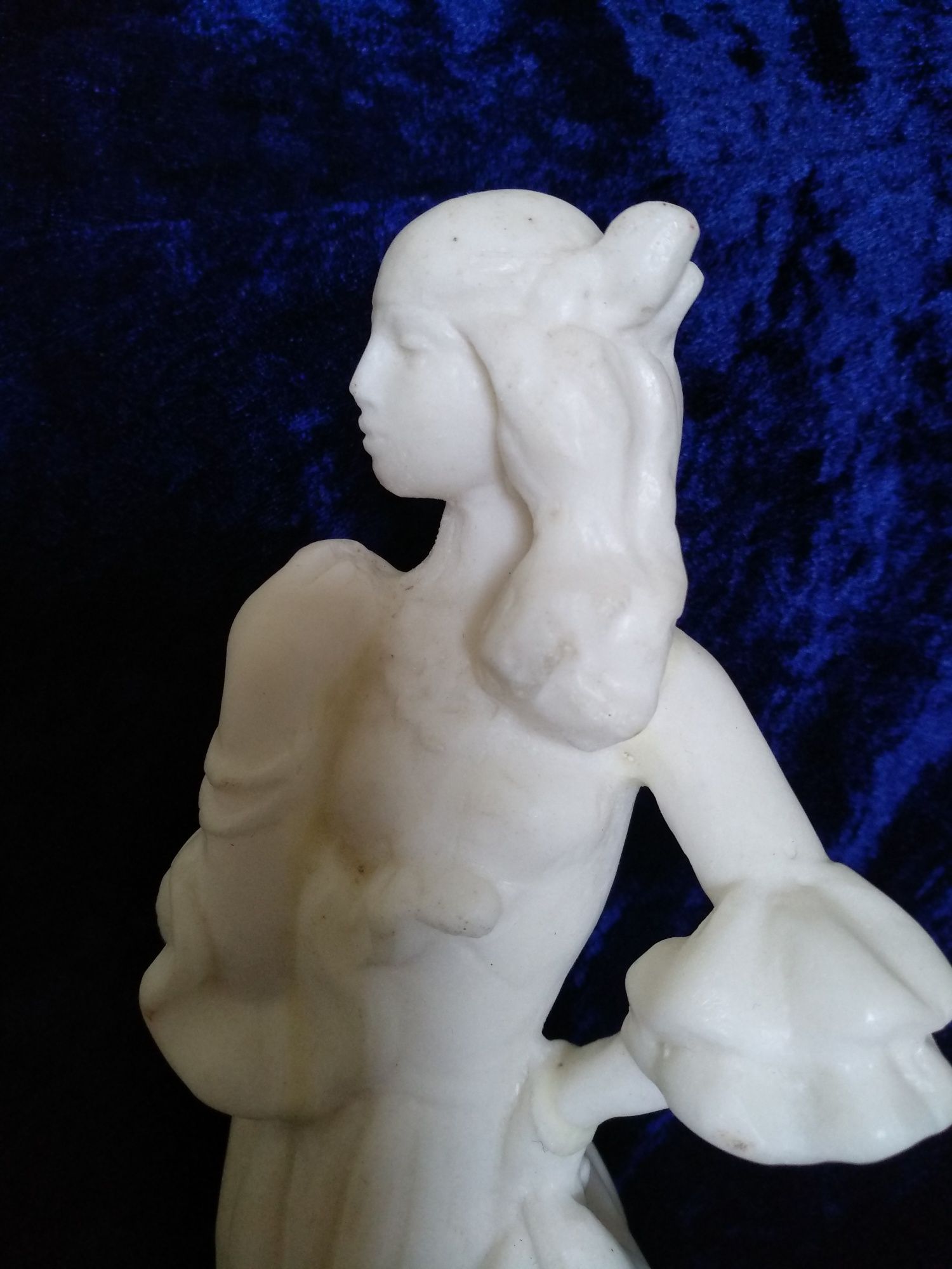 Старинная статуэтка ссср девушка балерина бакелит под мрамор камень