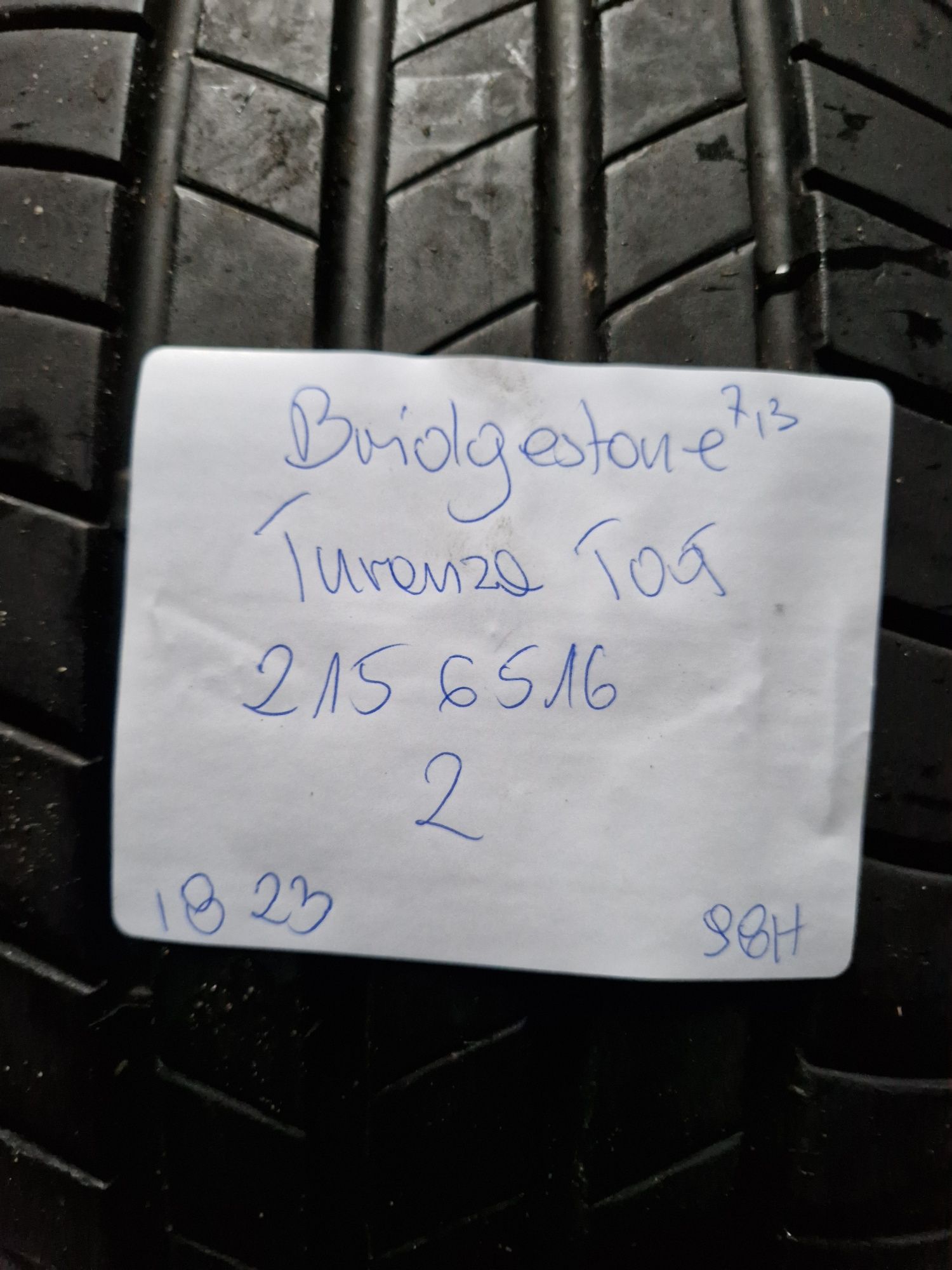 215/55/16 215/55R16 Bridgestone 2023 Lato