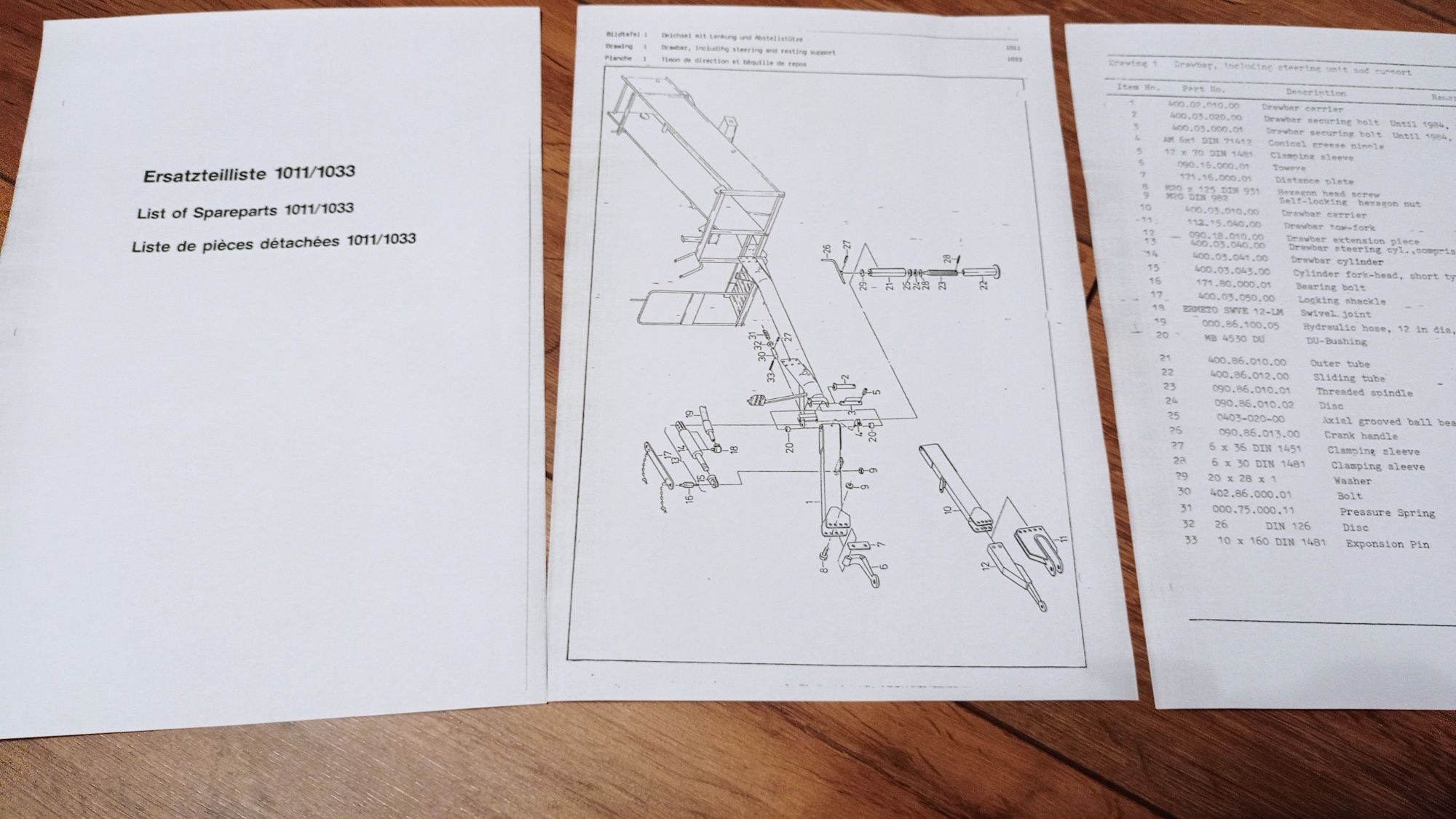 Katalog Części Instrukcja Kombajn Wuhlmaus 1011/1033