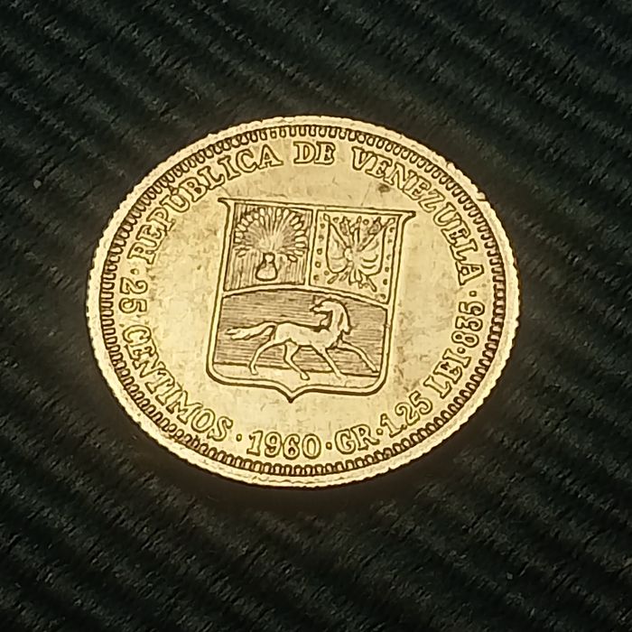 moeda venezuela prata 1960